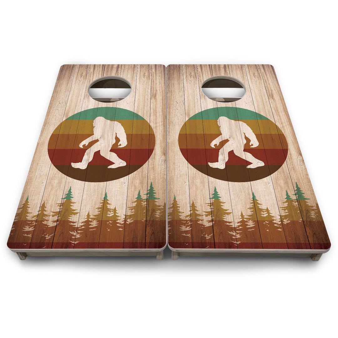 Bigfoot Circle - Mini or Vacation Size Cornhole Boards