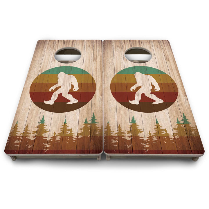 Bigfoot Circle - Mini or Vacation Size Cornhole Boards