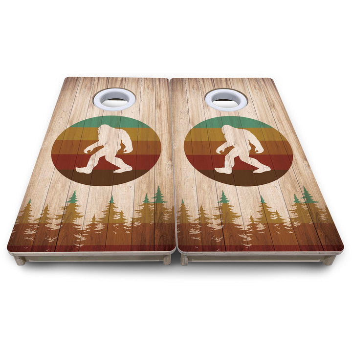 Bigfoot Circle - Mini or Vacation Size Cornhole Boards