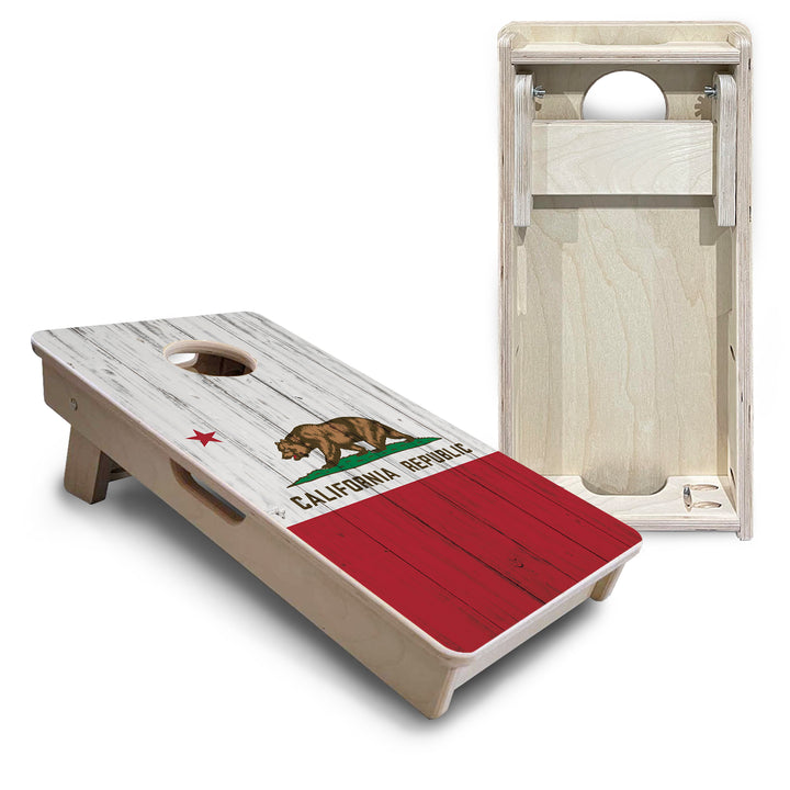 Mini Cornhole Boards - California Flag