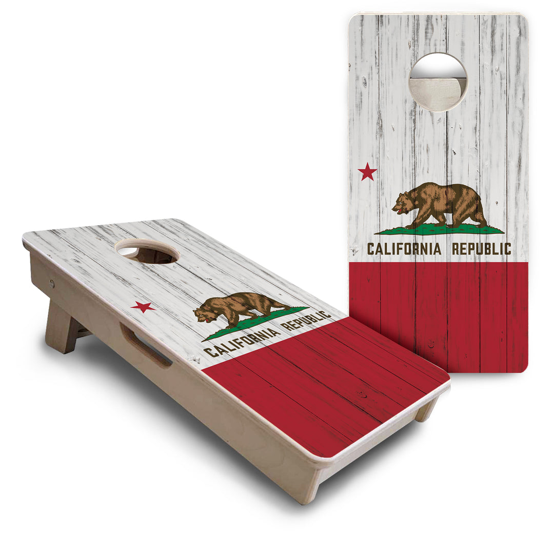 Mini Cornhole Boards - California Flag
