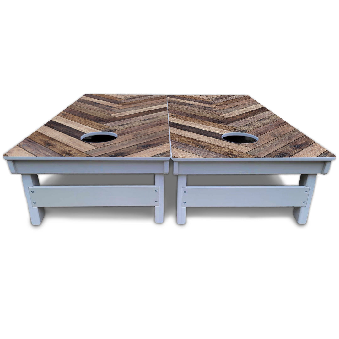 Herringbone Cornhole Boards - All Weather Series