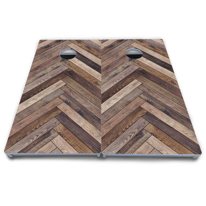 Herringbone Cornhole Boards - All Weather Series
