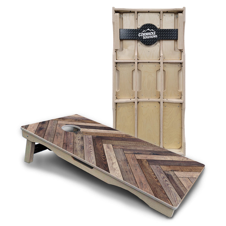 Herringbone Cornhole Boards – Pro Lite or Pro Elite