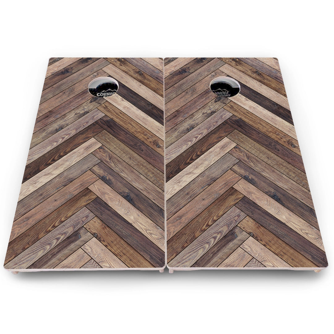 Herringbone Cornhole Boards – Pro Lite or Pro Elite