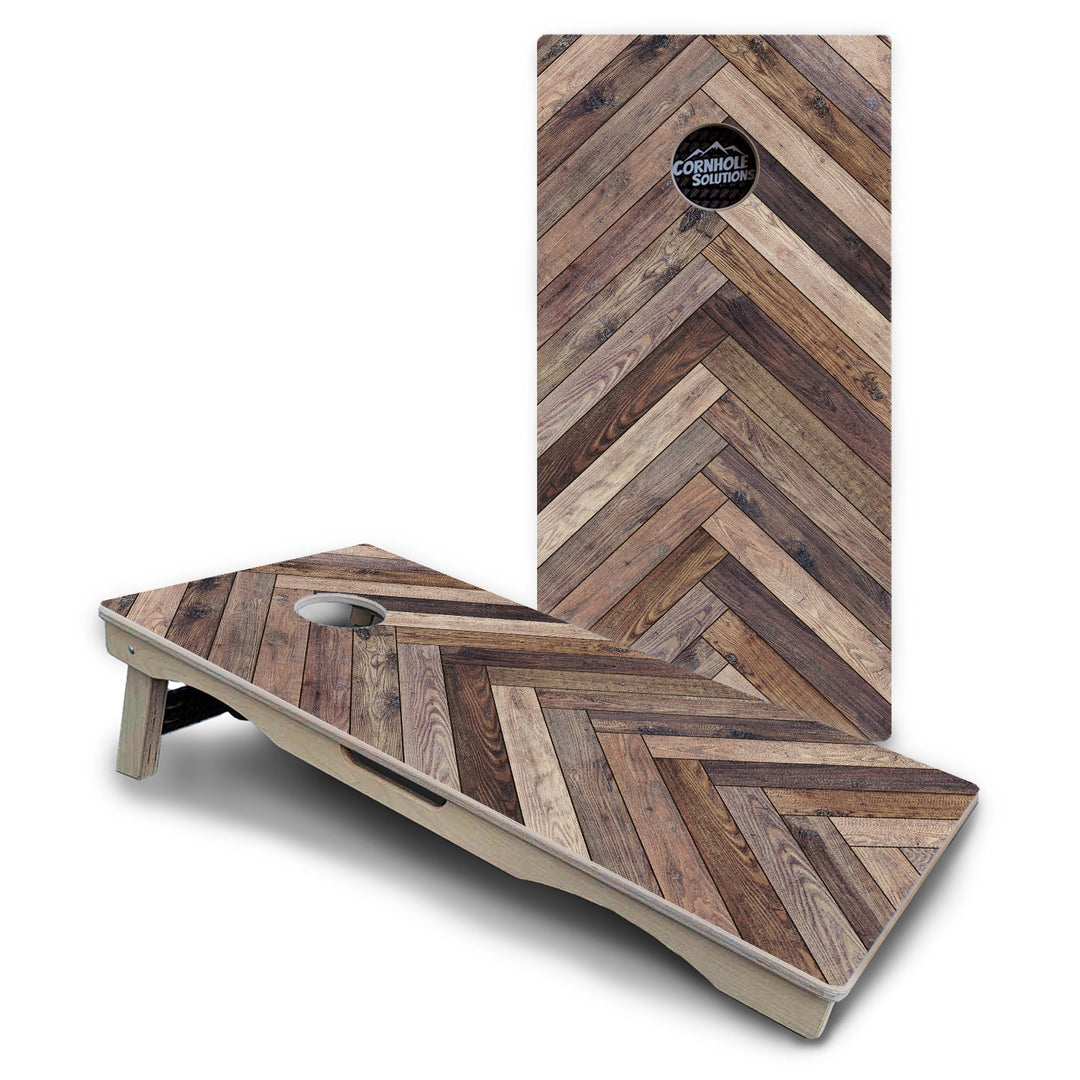 Herringbone Cornhole Boards – Pro Lite or Pro Elite