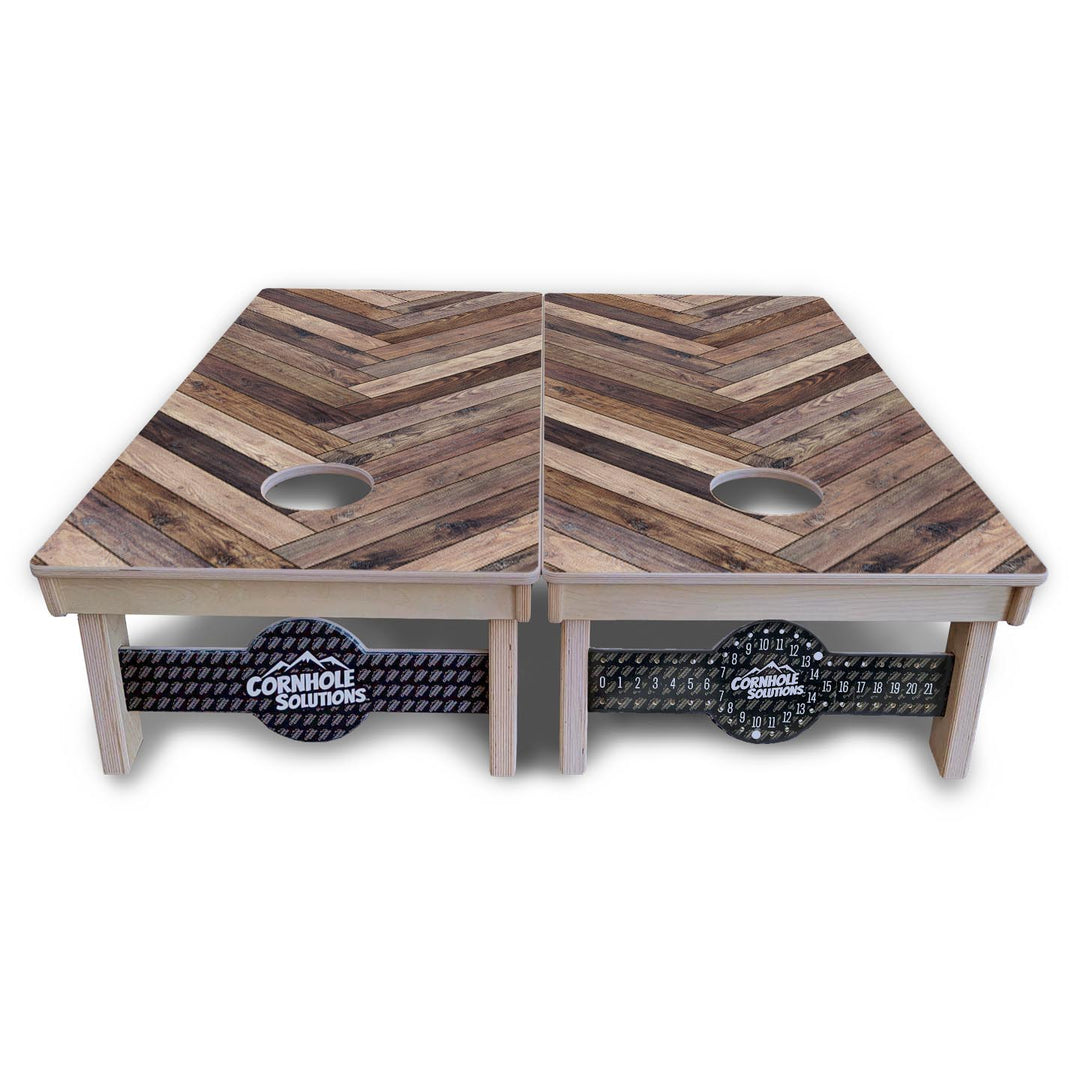 Herringbone Cornhole Boards - Professional Tournament Series