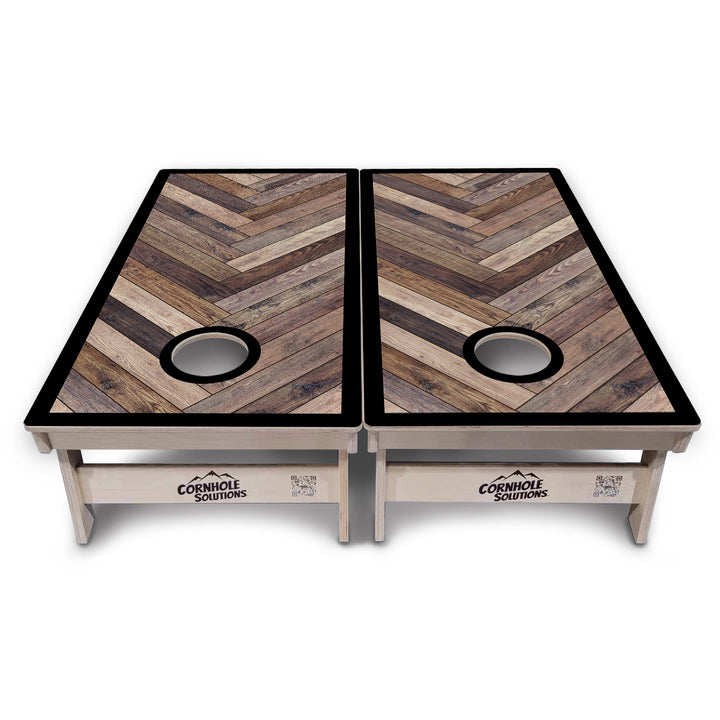 Herringbone Border Cornhole Boards – Tournament Series