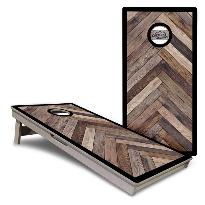 Herringbone Border Cornhole Boards – Tournament Series
