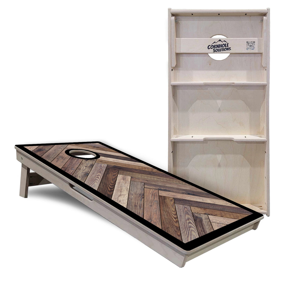 Herringbone Border Cornhole Boards – Tournament Series