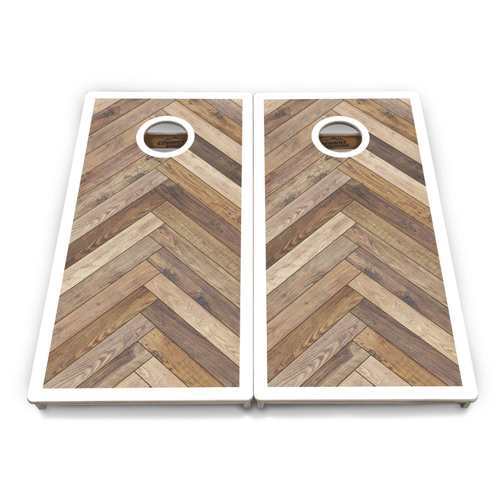 Herringbone Border Cornhole Boards – Tournament Series
