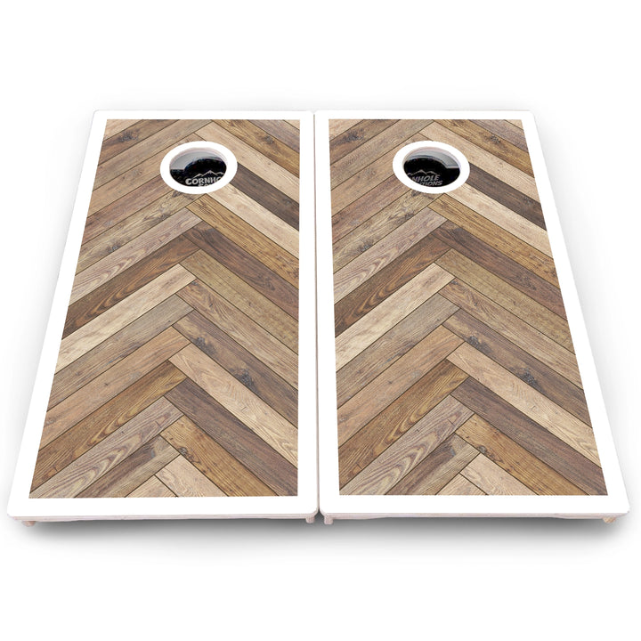 Herringbone Cornhole Boards – Pro Lite or Pro Elite