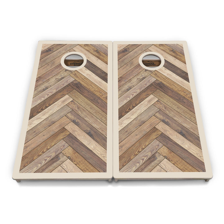 Herringbone Border Cornhole Boards – Tournament Series
