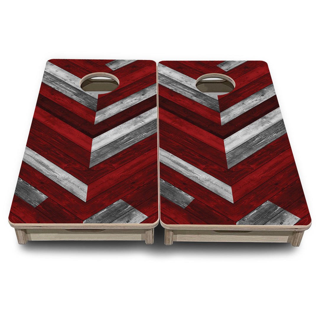 Mini Cornhole Boards - Herringbone