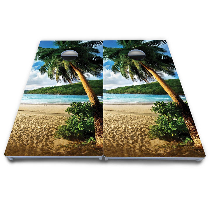 Beach Scene Cornhole Boards - All Weather Series