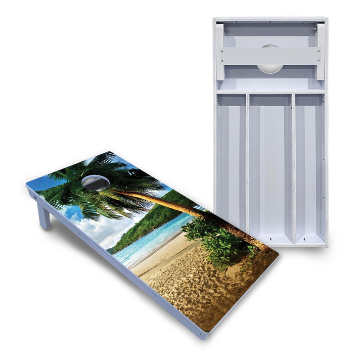 Beach Scene Cornhole Boards - All Weather Series