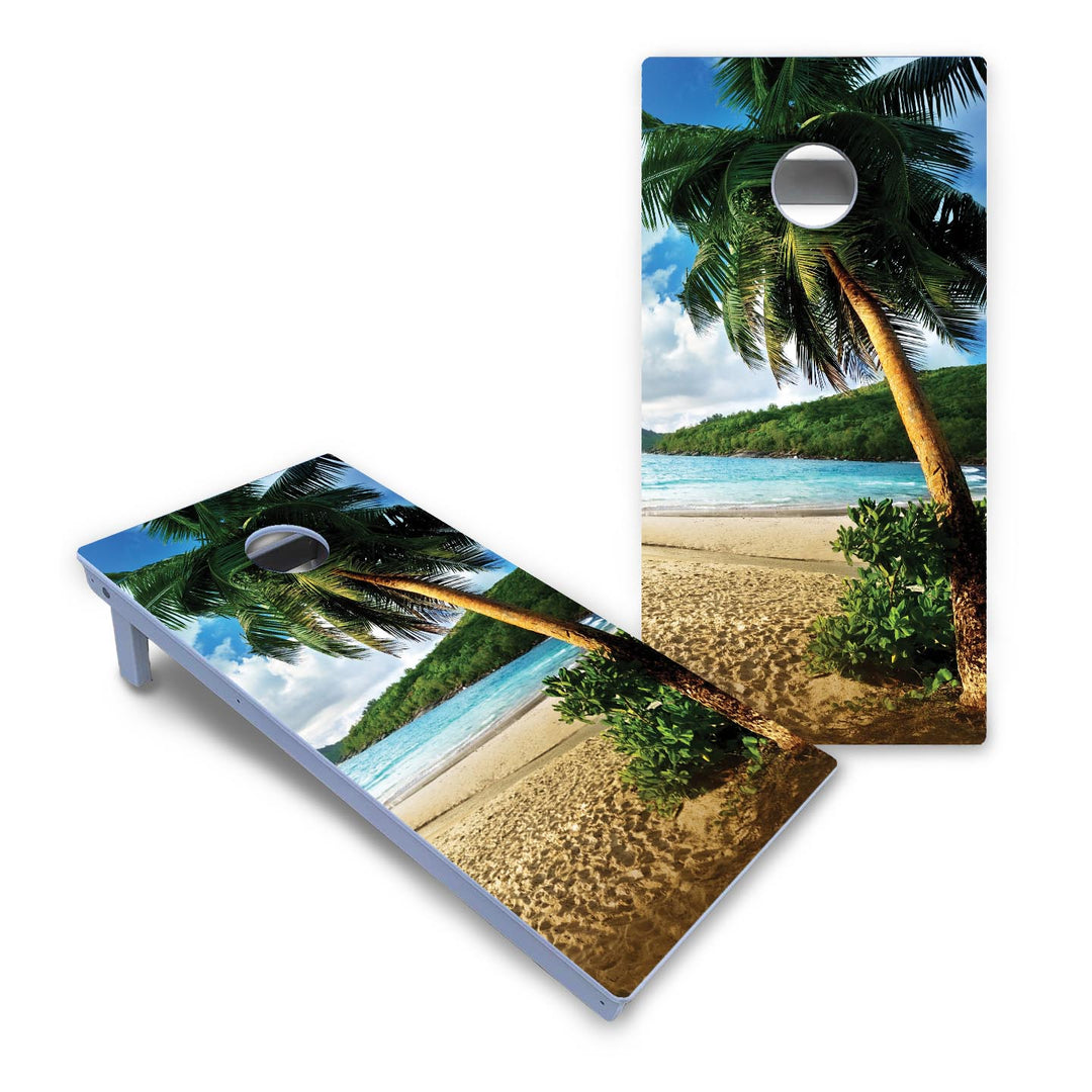 Beach Scene Cornhole Boards - All Weather Series