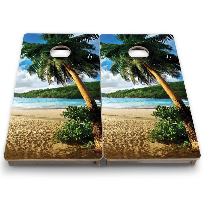 Tropical Hideaway - Mini or Vacation Sized Cornhole Boards