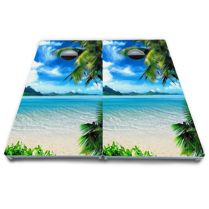 Tropical Paradise Cornhole Boards - All Weather Series