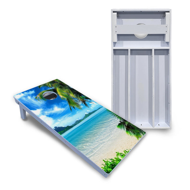 Tropical Paradise Cornhole Boards - All Weather Series