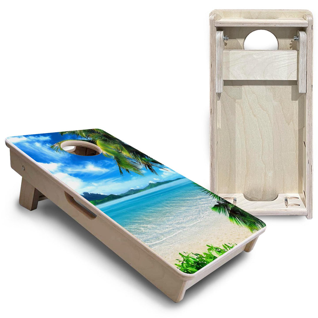 Island Paradise - Mini or Vacation Size Cornhole Boards