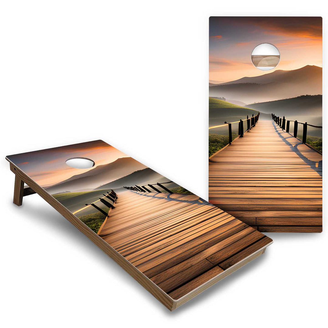 Beach & Mountain Cornhole Boards - Backyard Series