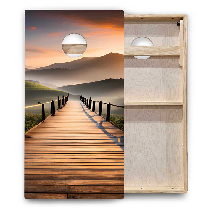 Beach & Mountain Cornhole Boards - Backyard Series
