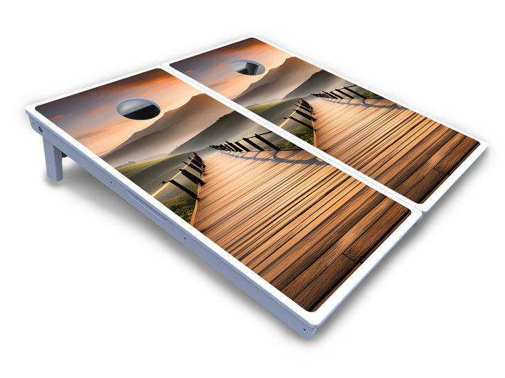 Wooden Bridge Cornhole Boards - All Weather Series