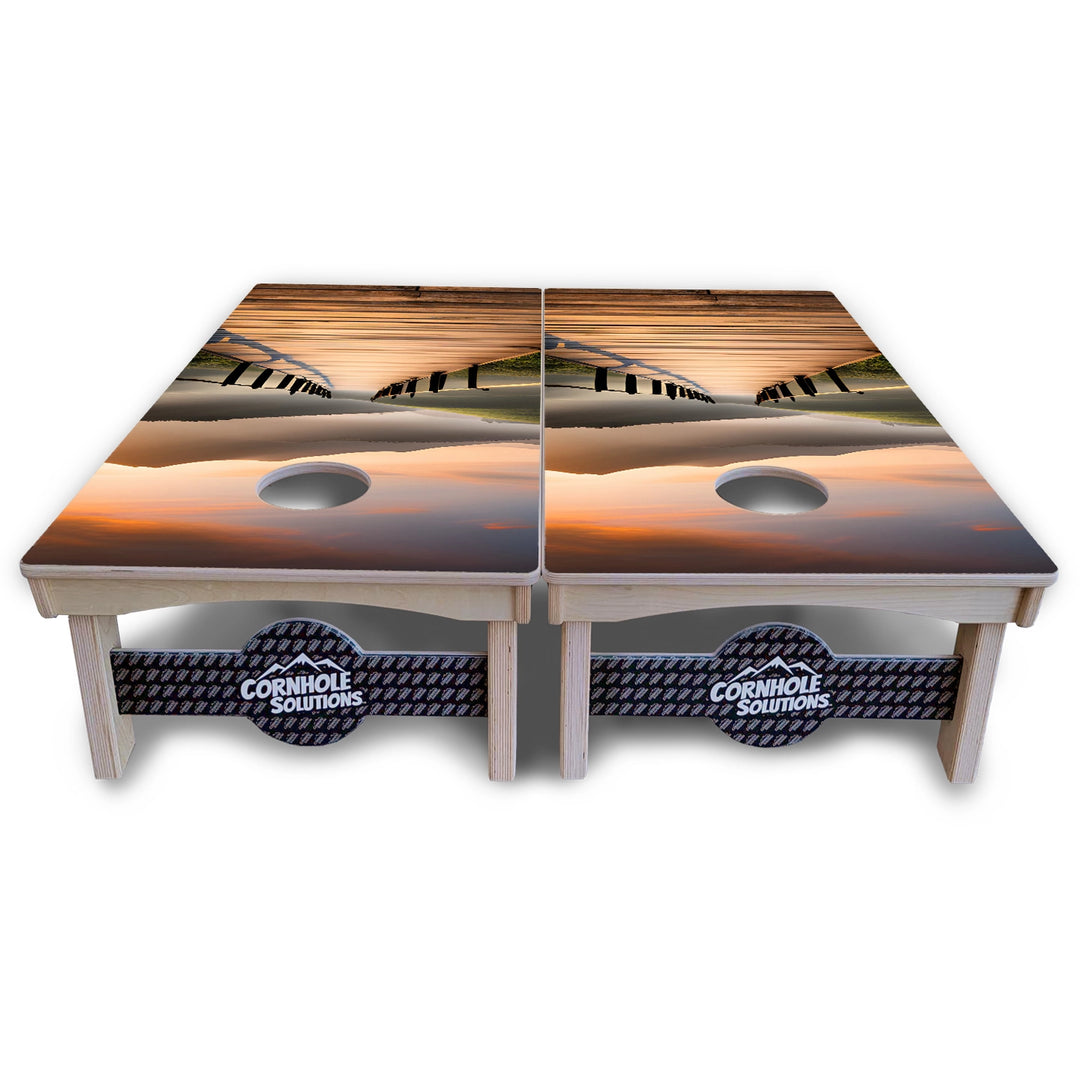Wooden Bridge Cornhole Boards – Pro Lite or Pro Elite