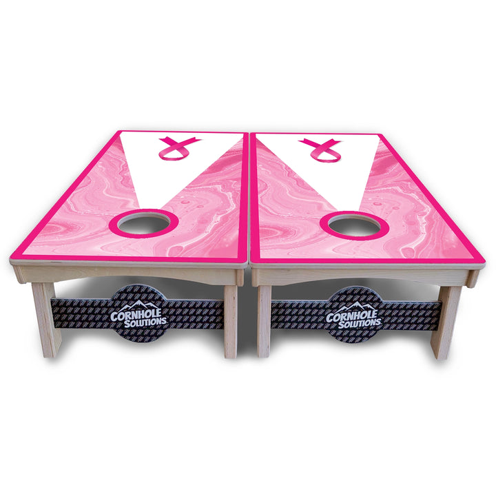 Cancer Awareness Cornhole Boards – Pro Lite or Pro Elite