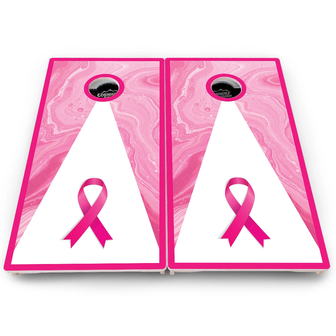 Cancer Awareness Cornhole Boards – Pro Lite or Pro Elite