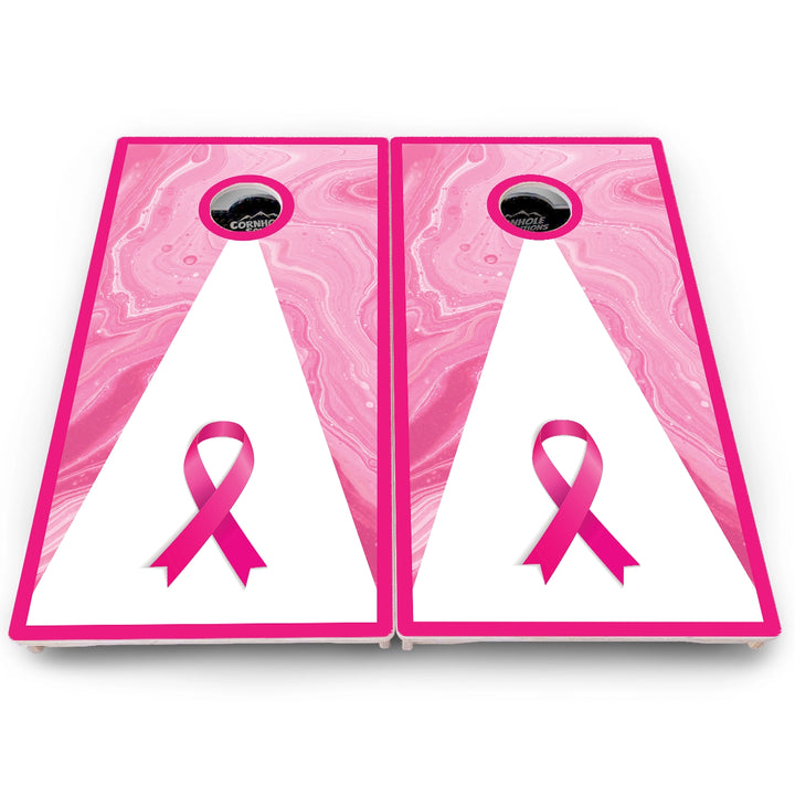 Cancer Awareness Cornhole Boards – Pro Lite or Pro Elite