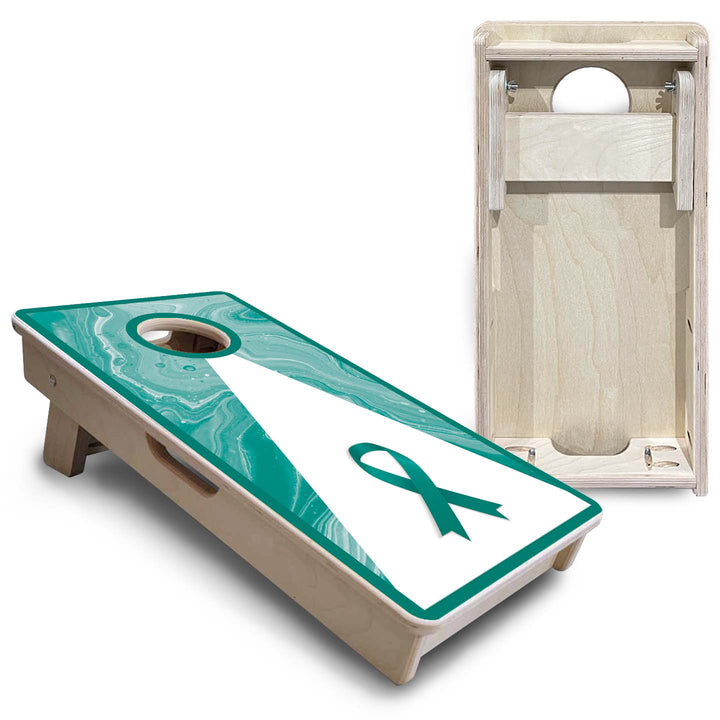 Cancer Awareness - Mini or Vacation Size Cornhole Boards