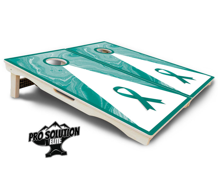 Cancer Awareness Cornhole Boards - Pro Solution Elite Series