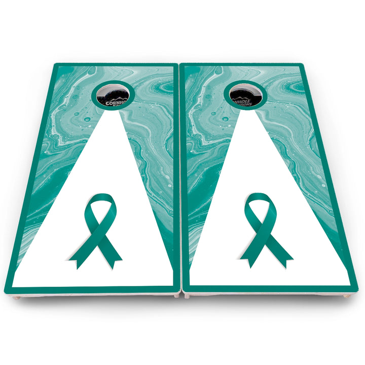 Cancer Awareness Cornhole Boards – Pro Lite or Pro Elite