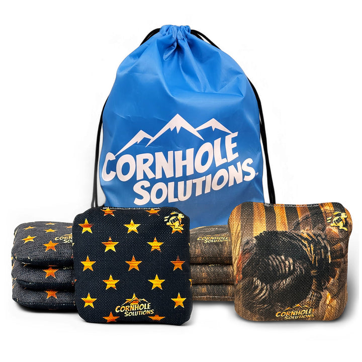 Turkey Flag Rec Cornhole Bags – Set of 8