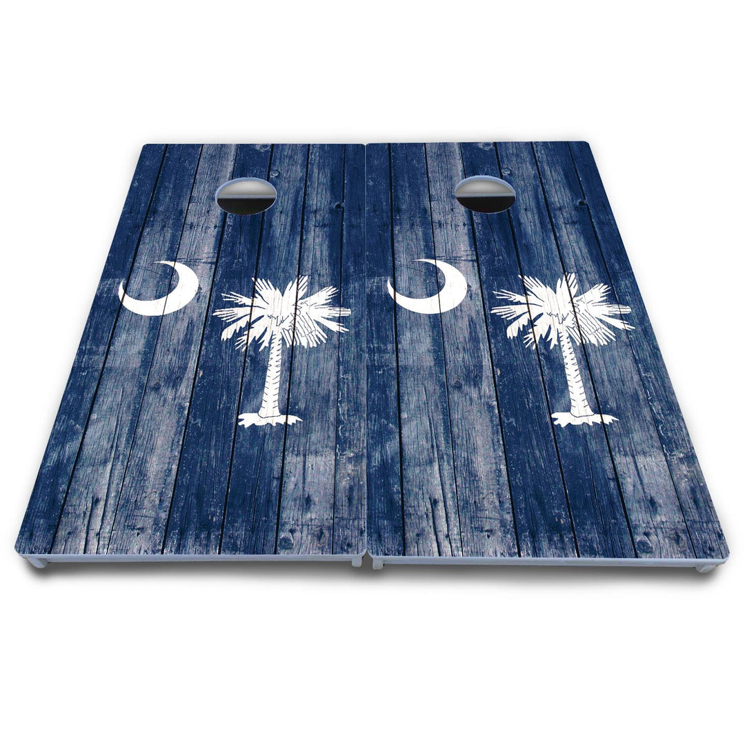 South Carolina Flag Cornhole Boards - All Weather Series