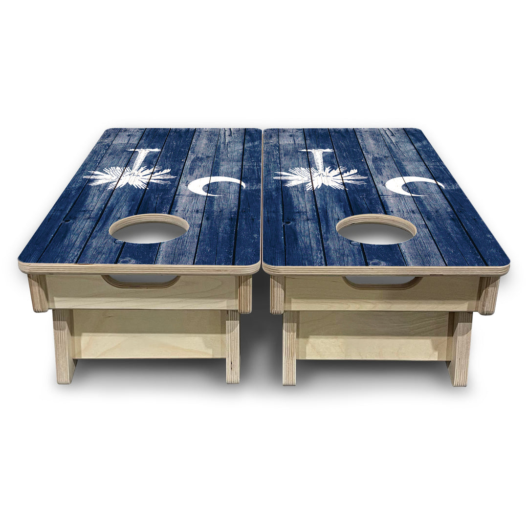 Mini Cornhole Boards - South Carolina Distressed Flag