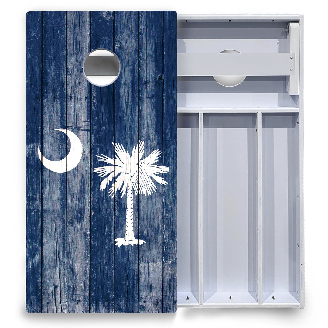 South Carolina Flag Cornhole Boards - All Weather Series