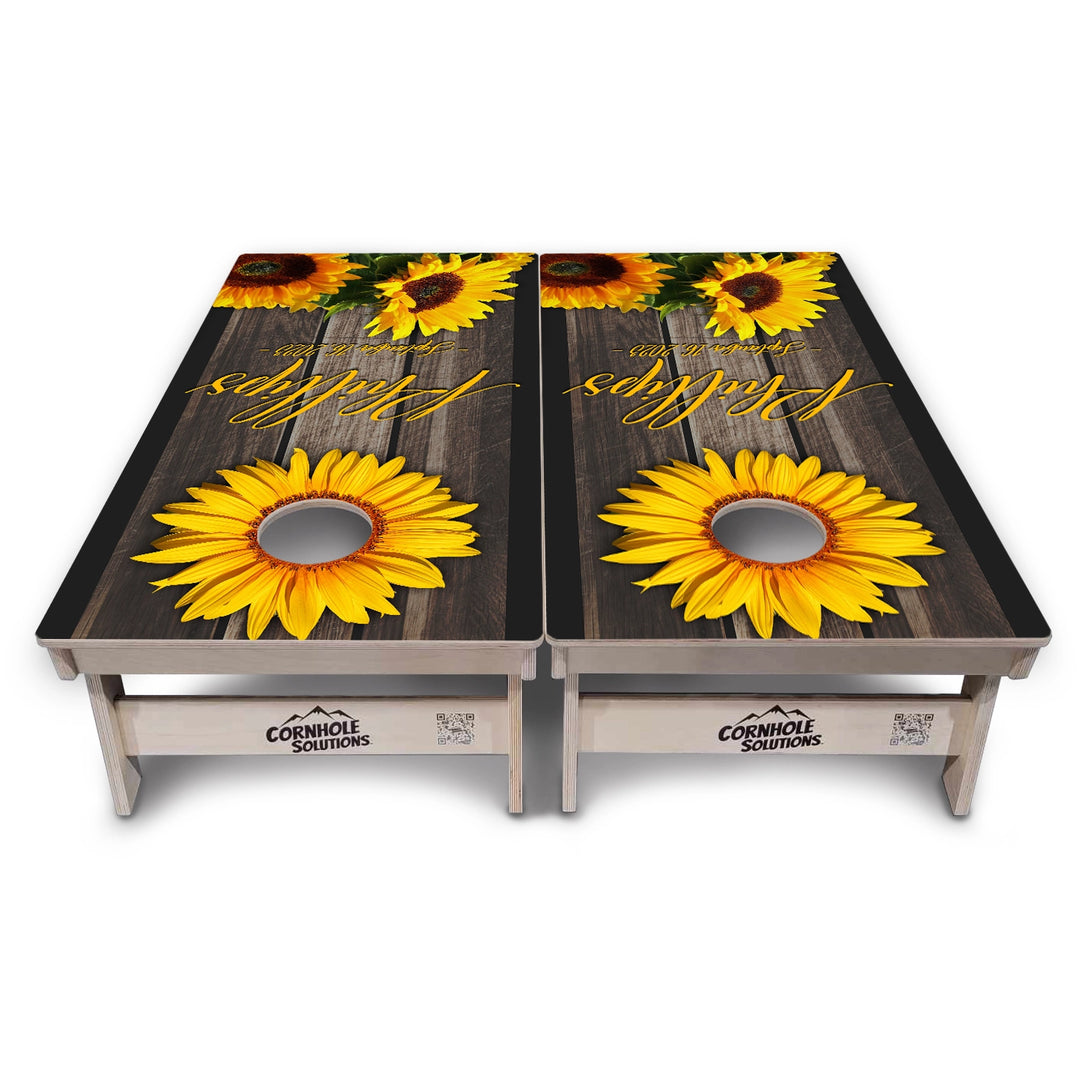 Sunflower Cornhole Boards – Tournament Series
