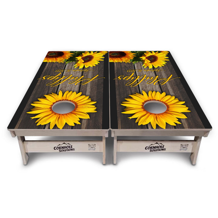 Sunflower Cornhole Boards – Tournament Series