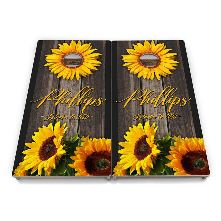 Sunflower Cornhole Boards – Tournament Series