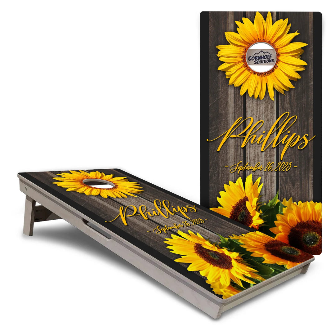 Sunflower Cornhole Boards – Tournament Series