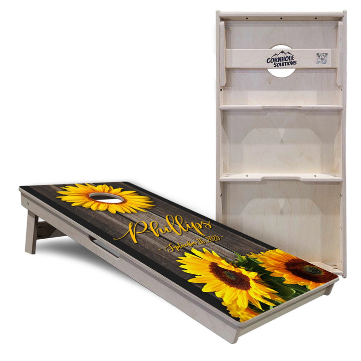 Sunflower Cornhole Boards – Tournament Series