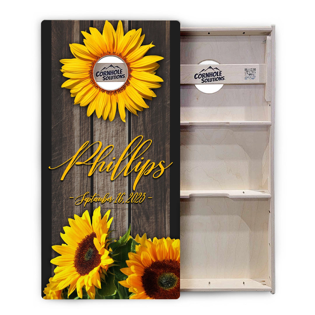 Sunflower Cornhole Boards – Tournament Series