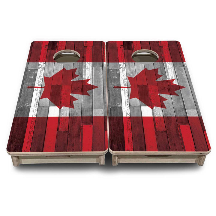 Mini Cornhole Boards - USA / Canada / Union Jack Plank Flag