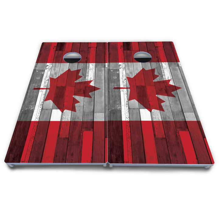 USA / Canada / Union Jack Plank Flag Cornhole Boards - All Weather Series