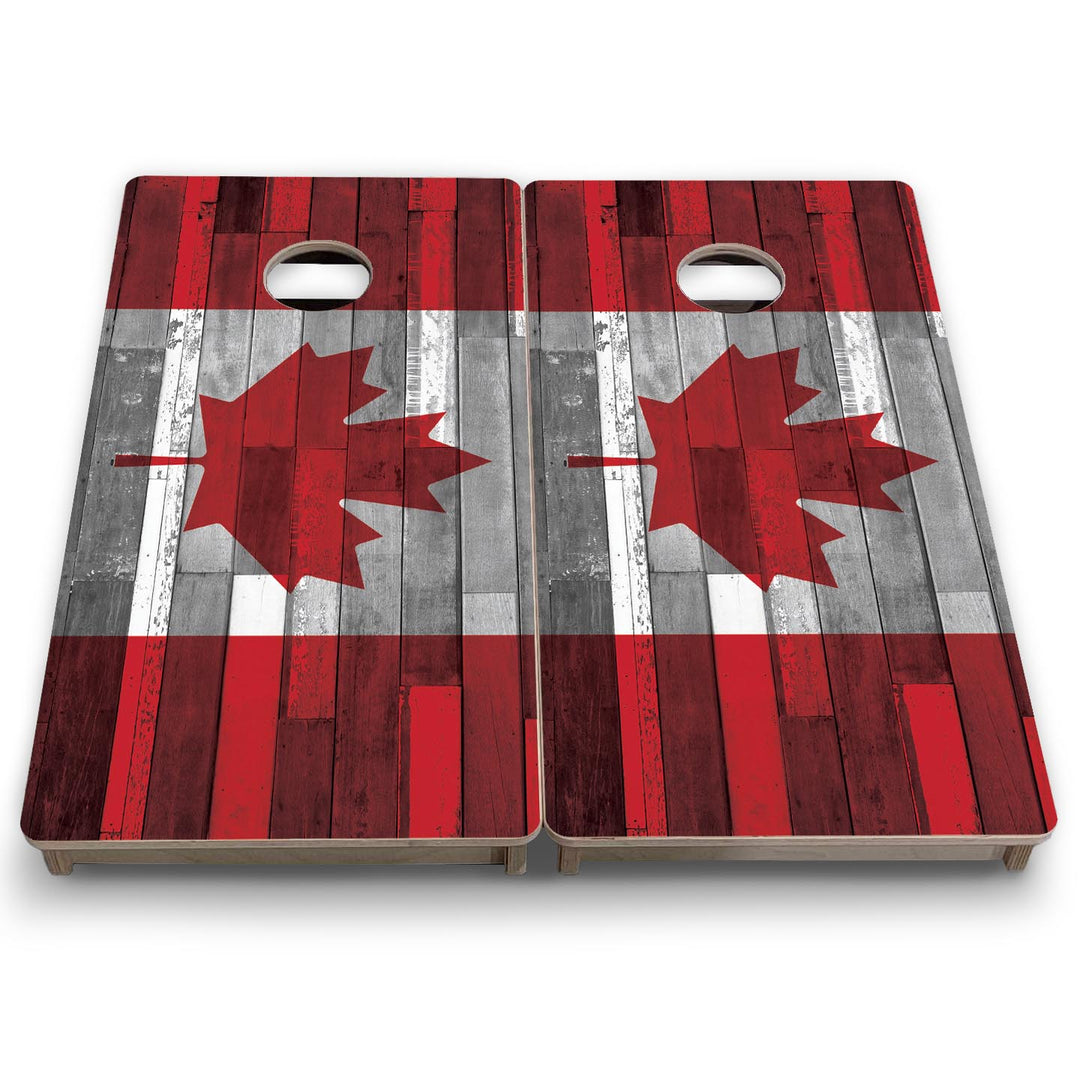 Canada Plank Flag - Mini or Vacation Size Cornhole Boards
