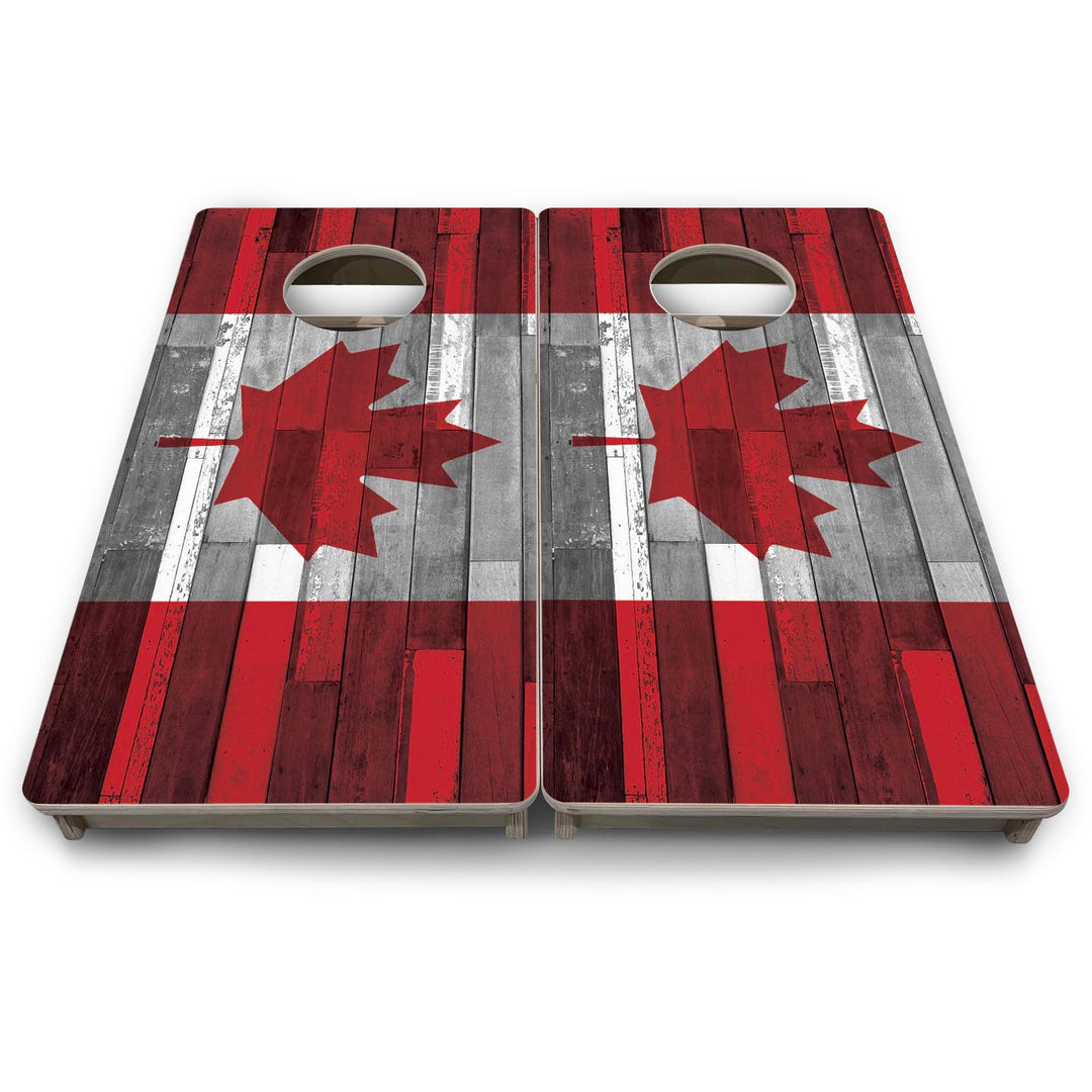 Canada Plank Flag - Mini or Vacation Size Cornhole Boards