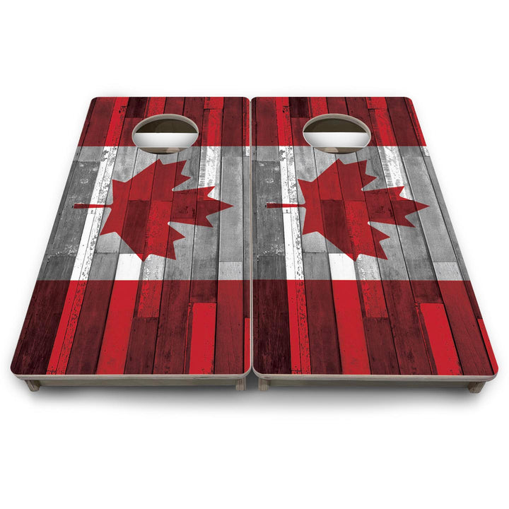Canada Plank Flag - Mini or Vacation Size Cornhole Boards
